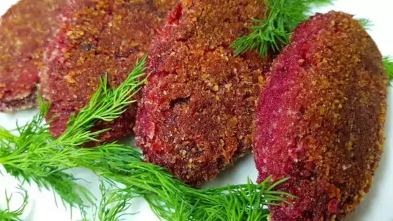 Свекольные котлеты (вегетарианский) Медведь и Слон