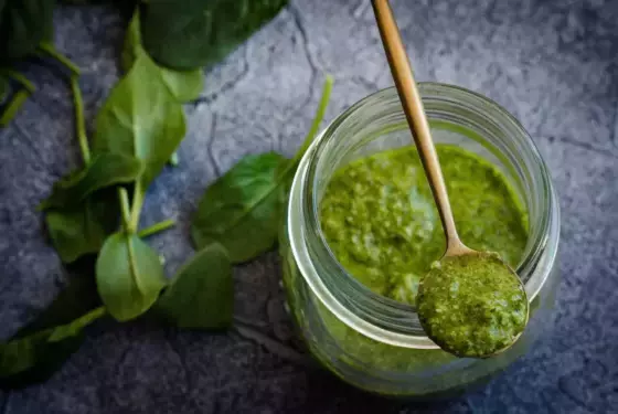 Зелёная паста с карри (макробиотическая кухня, палео, вегетарианский рецепт) Медведь и Слон