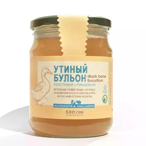Утиный бульон костный | ХАЛЯЛЬ | 500г Медведь и Слон